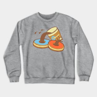 Still Life with Coffee, Donuts and Science Crewneck Sweatshirt